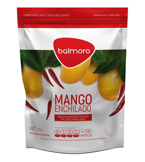Balmoro Dried Spicy Mango Slices, 2.2 Pounds