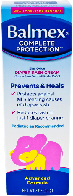 Balmex Zinc Oxide Diaper Rash Cream 2 Oz (pack Of 4)