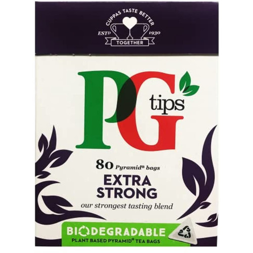 Pg Tips Extra Strong 80s Pyramid Teabags 232g, 232 G