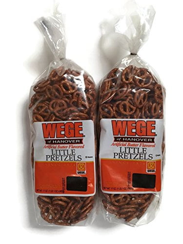 Wege Butter Flavor Little Pretzels, 17 Oz. Bags (2 Bags)