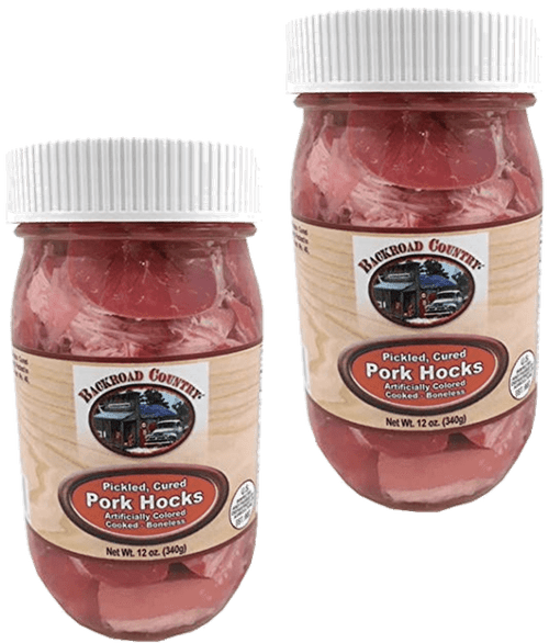 Backroad Country Pickled Cured Pork Hocks, 2-pack 12 Oz. Pet Jars