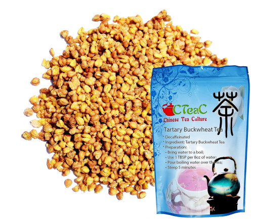 Chinese Tea Culture Tartary Buckwheat Tea, Using More Than 2200 Meters Above Sea Level, Pure Natural, Non-polluting, Non-gmo, The Whole Germ Roasted Buckwheat Is Rich In Nutrients, Loose Leaf Tea, 9oz