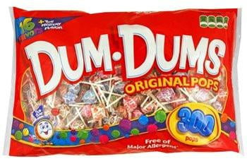 Spangler Candy Company 00060 Lollipop Dum Dum Assorted Flavors - 300 Count