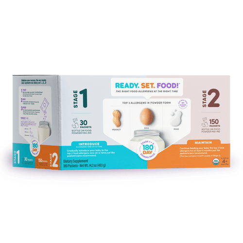 Ready, Set, Food! Early Allergen Introduction Stage 1 + 2 Mix-ins, 180 Day Pk, Unflavored
