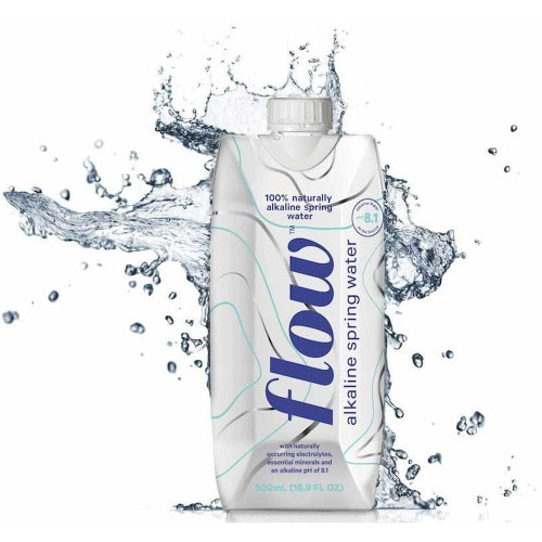 Flow Original Flavored Alkaline Spring Water, 16.9 Fluid Ounce -- 12 Per Case.