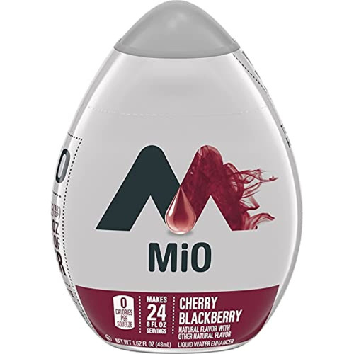Mio Liquid Water Enhancer - Cherry Blackberry, Makes 24 Servings + Vitamins, 1.62 Oz Each, (pack Of 7)