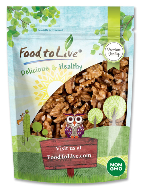 Food To Live, California Walnuts, Non-gmo Verified, 2.5 Pounds,  Raw