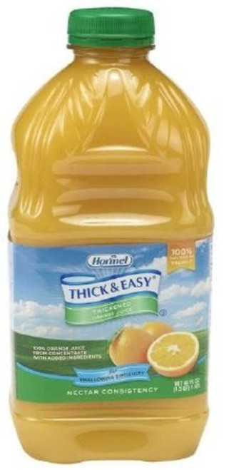 Hormel Food Services Thick & Easy Thickened Beverage: Orange, 48 Oz, Nectar Consistency, 6 Count