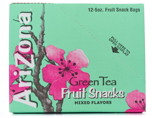 Arizona Green Tea Fruit Snacks 12 X 5 Oz