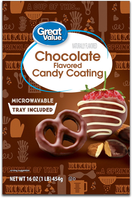 Great Value Chocolate Flavored Candy Coating, 16 Oz