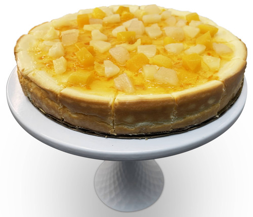 Andy Anand Sugar Free Tropical Fruit Cheesecake 9", Topped With Slices, Fresh Made In Traditional Way, Delicious-decadent & Greeting Card Birthday, Valentine, Christmas, Mothers Day (2 Lbs)