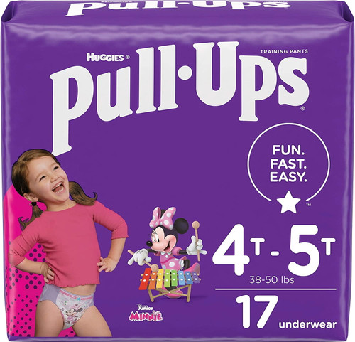 Pull-ups Girls' Potty Training Pants, Size 6, 4t-5t, 17 Ct