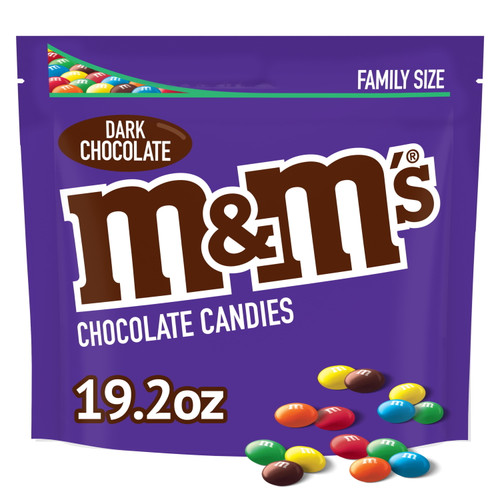 M&m's 50% Cacao Dark Chocolate Candy - 19.2 Oz Bag