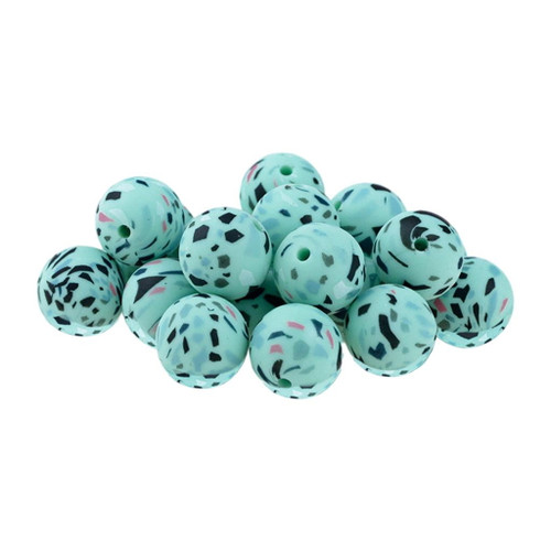 40 Pieces Food Grade Beads Pacifier Round , Bulk Pram Toy For Necklace Chain Chewable Nursing