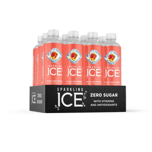 Sparkling Ice® Naturally Flavored Sparkling Water, Peach Nectarine 17 Fl Oz, (pack Of 12)
