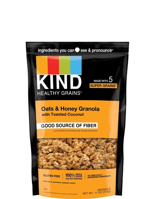 Kind Healthy Grains Clusters With Toasted Coconut Gluten Free Oats & Honey -- 11 Oz