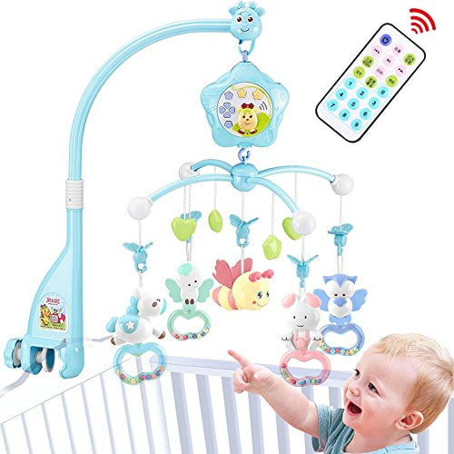 Caterbee Baby Crib Mobile For Pack And Play, Crib Mobiles For Boy With Lights