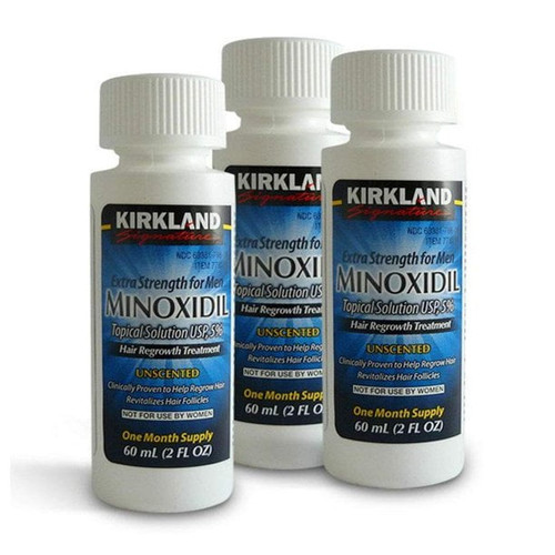 Minoxidil 5% Extra Strength Hair Regrowth Topical Solution - 3 Month Supply Drop Not Included