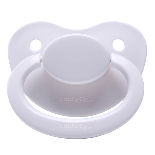 Littleforbig Bigshield (generation-1) Adult Sized Pacifier White