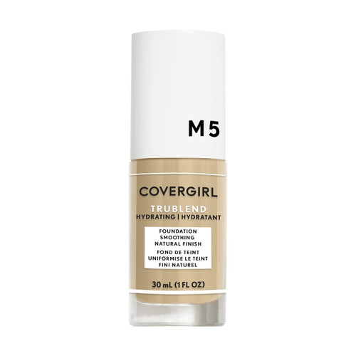 Covergirl Trublend Oil-free Liquid Foundation, M-5 Caramel Beige, 1 Fl Oz, Hydrating Foundation, Moisturizing Foundation, Cruelty-free Foundation, Blends Seamlessly, Won't Clog Pores