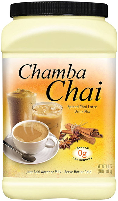 Chamba Chai Spiced Chai Latte Drink Mix, 64 Ounces