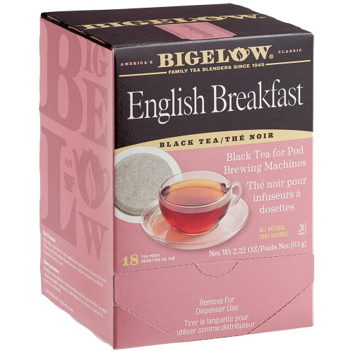 Bigelow English Breakfast Tea Single Serve Pods - 18/box