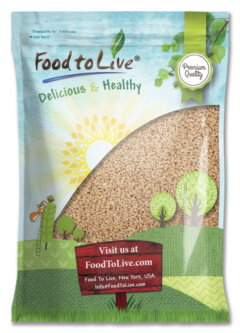 Food To Live, Pearled Barley, Non-gmo Verified, 10 Pounds, Kosher