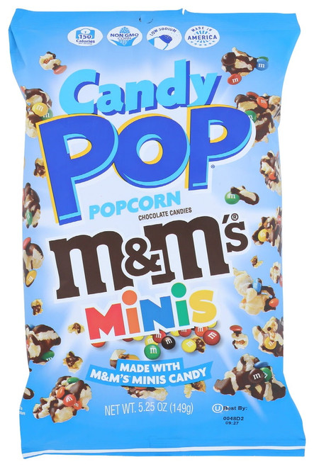 M&ms Minis Candy Pop Popcorn, 5.25 Oz （pack Of 3）
