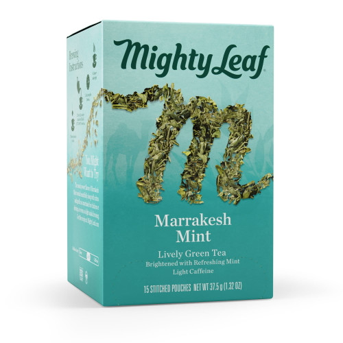Mighty Leaf Tea Marrakesh Mint, Green Tea, 15 Tea Bags