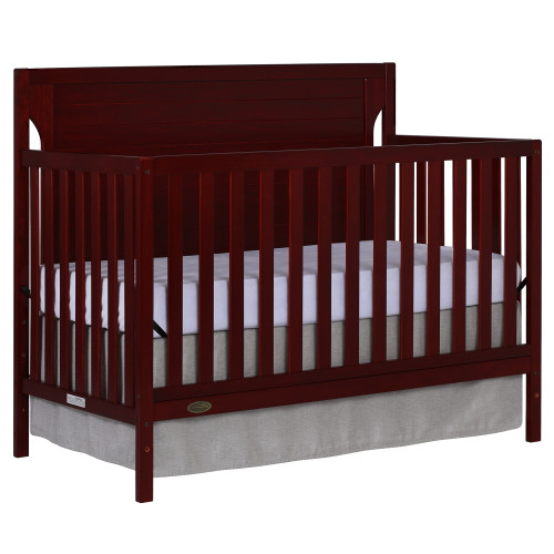 Dream On Me Cape Cod 5 In 1 Convertible Crib, Cherry