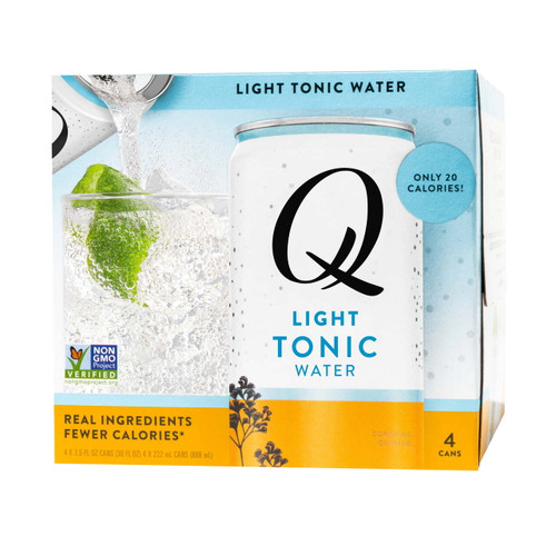 Q Light Tonic Water, 7.5 Oz, 4 Cans Pack Of 6