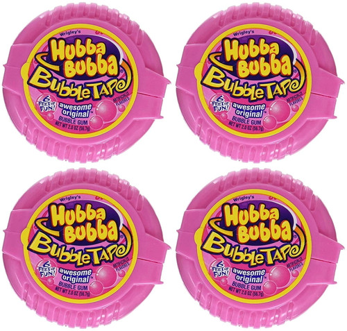 Hubba Bubba Awesome Original Bubble Gum Tape, 2 Ounce - Pack Of 12