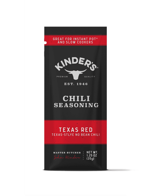 Kinder's Texas Red, Texas-style No-bean Chili Seasoning, No Added Msg, No Preservatives, And No Artificial Flavors, 1.25oz