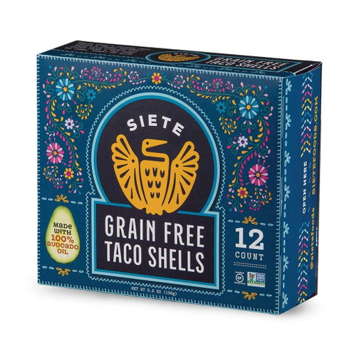 Siete Grain Free Taco Shells | Gluten Free | Paleo | Vegan | Non Gmo (pack Of 1)