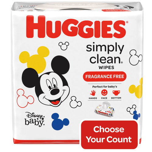 Huggies Simply Clean Unscented Baby Wipes (choose Your Count)