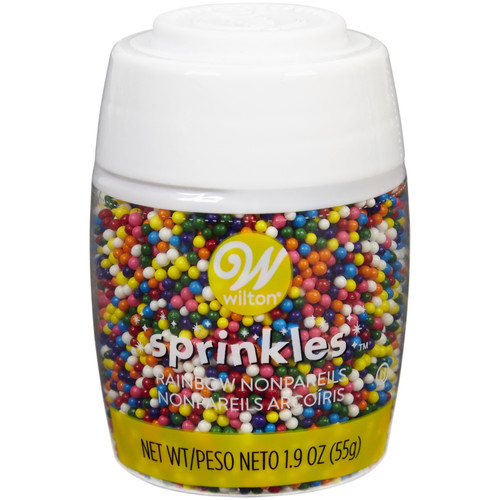Wilton Traditional Rainbow Nonpareils Sprinkle Mix, 1.9 Oz.