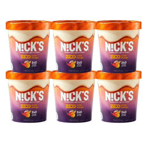N!ck's Swedish-style Light Ice Cream, Chilly Mango, Pint (6 Count)