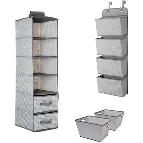 Delta Children Complete Nursery Organization Value Pack (3-piece Set), Dove Grey