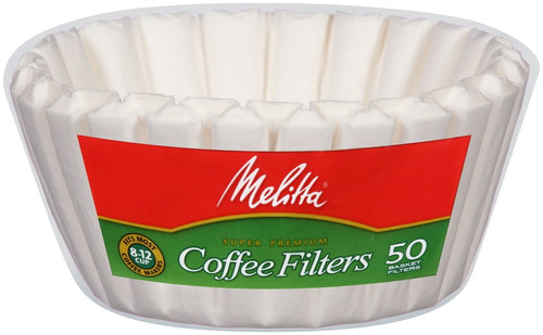 Melitta Basket Coffee Filters, White (8 To12 Cup), 50-count Filters