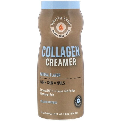 Rapidfire, Collagen Creamer, Natural Flavor, 7.6 Oz (214.2 G) Pack Of 2