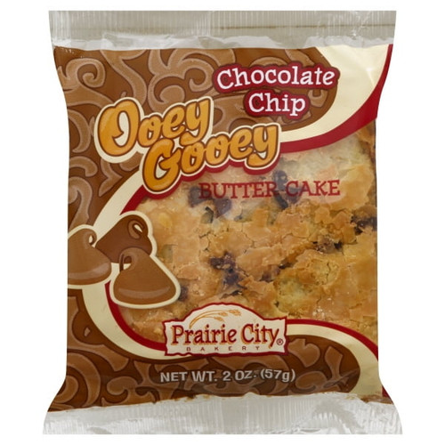 Prairie City Bakery Ooey Gooey Chocolate Chip Butter Cake, 2 Ounces - 10 Per Pack
