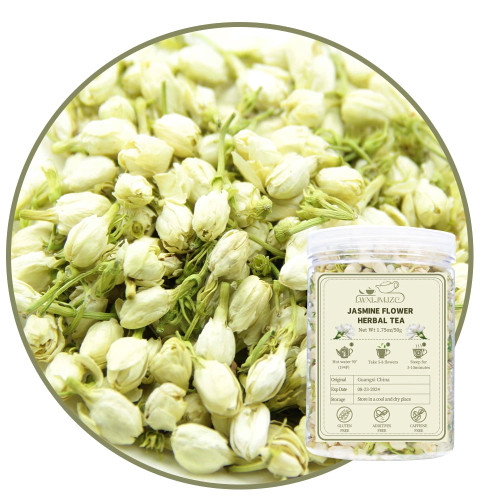 50g/0.11lbs Dried Jasmine Herbal Tea Loose Leaf Jasmine Flower Tea  Healthy Jasmine Flower Herbal Tea