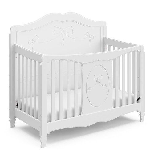 Storkcraft Princess 5-in-1 Convertible Baby Crib, White