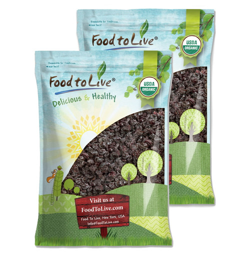 Organic Dried Sour Cherries, 16 Pounds — Non-gmo, Kosher, Raw, Vegan — By Food To Live