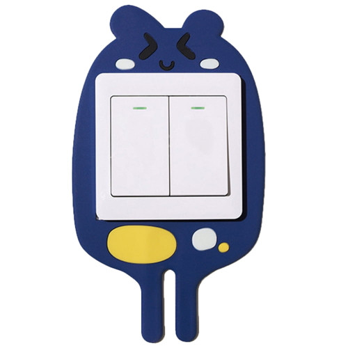 Plug Holder For Wall Potato Shape Switch Hook Plugs Organizer For Home Living Room  Blue