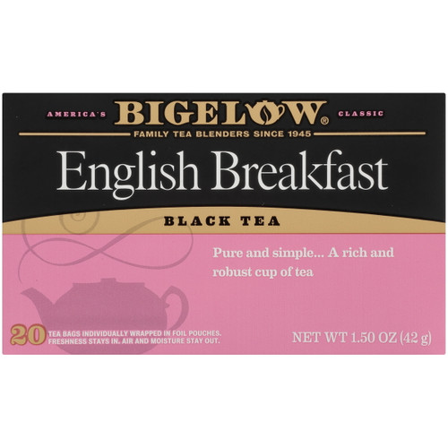 Bigelow Black Tea, English Breakfast, 20 Count