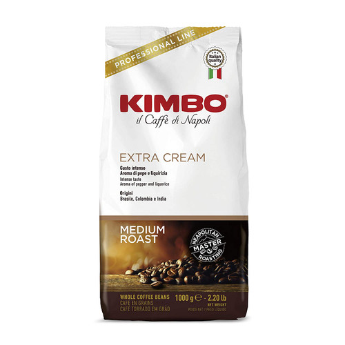 Espresso Extra Cream Whole Beans By Kimbo - 2.2 Lb