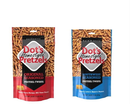 Dot's Homestyle Pretzels Variety Pack - 1 Lb Seasoned And 1 Lb Southwest Seasoned (2 Bags Total)