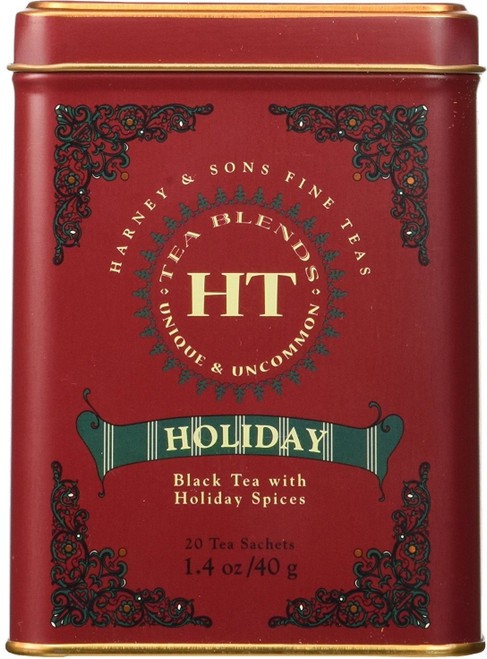 Harney & Sons Tea Holiday Black, Case Of 4 X 20 Pc