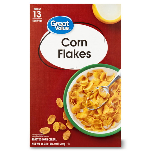 Great Value Corn Flakes, 18 Oz